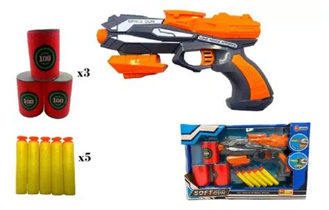 pistola arma de nerf narf de brinquedo com alvo na caixa mercadolivre