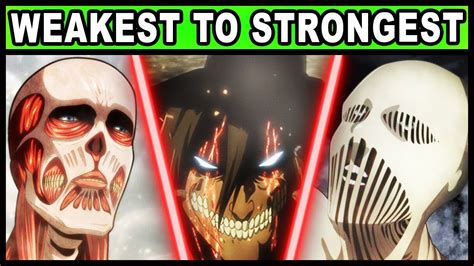 Download All 9 Types Of Titans Ranked Weakest To Strongest
