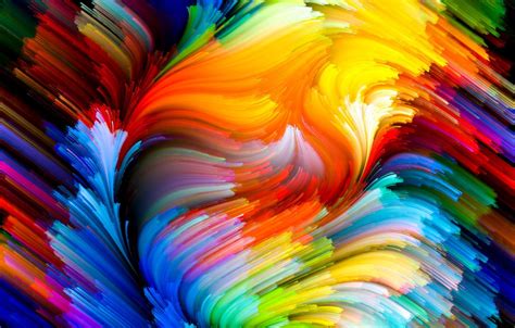 Wallpaper Paint Colors Colorful Abstract Rainbow Background