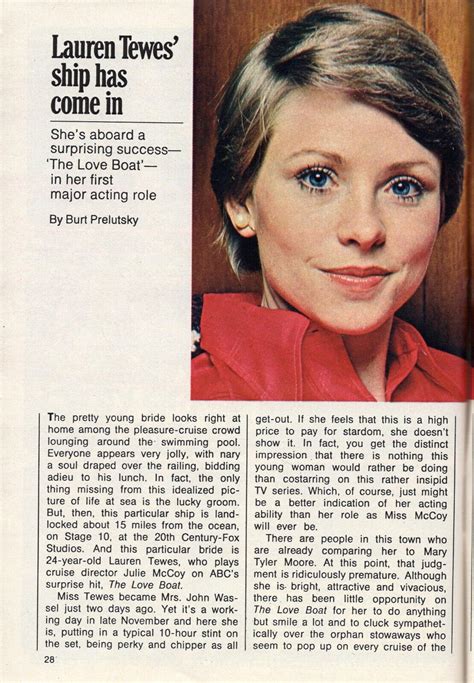 1978 Tv Article ~ Lauren Tewes First Major Acting Role Is Love Boat Ebay