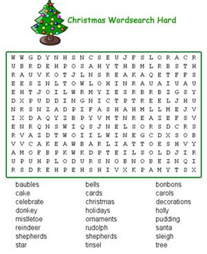 After you've found all of the words, hunt for the answer to this question: Advent Calendar 2011 Day 8 Christmas Wordsearches ...