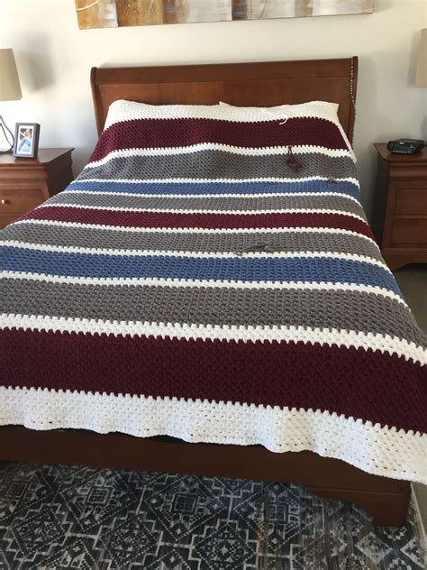 Double Bed Blanket Blanket Easy Crochet Blanket Crochet Blanket
