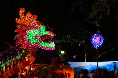 Lighting Dragons In Chinese New Year Stock Image Image Of Mythical