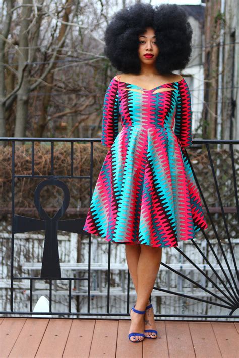 Zariah African Ankara Wax Print Dress Traditionalafricanfashion
