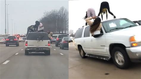 Women Twerking On Top Of Moving Suv Get The Attention Of Police Youtube