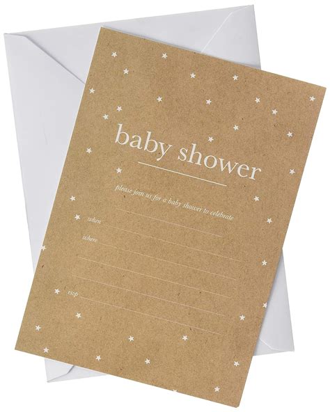 Kaiser Style Invitation Pack 5x7 Baby Shower Pack Of 1 Amazon
