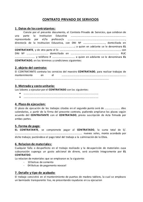 Contrato De Servicios