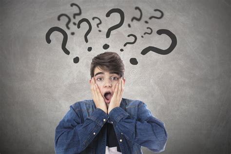 Student With Question Or Answer Stock Photo Image Of Learning