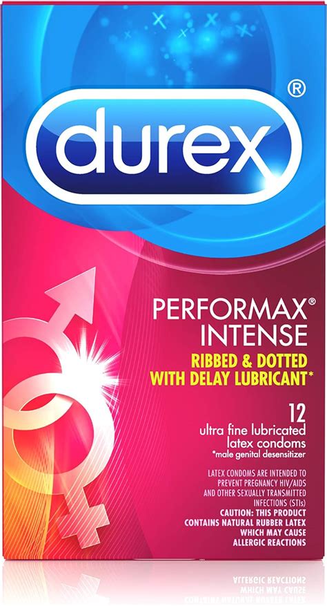 Durex Condoms Ultra Fine Ribbed Dotted With Delay Lubricant Durex