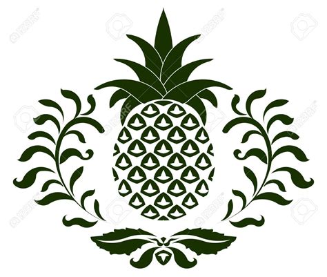 Pineapple Icon Symbol Of Hospitality Vector Illustration You Can
