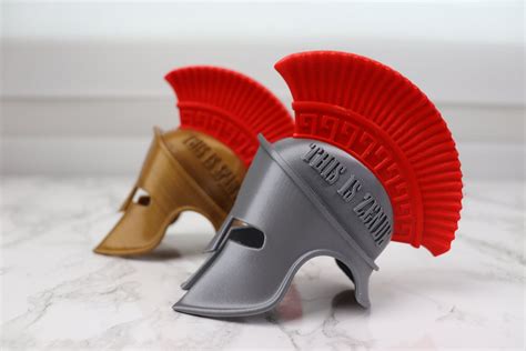 Spartan Helmet Personalized Mini 3d Printed Spartan Desktop Etsy