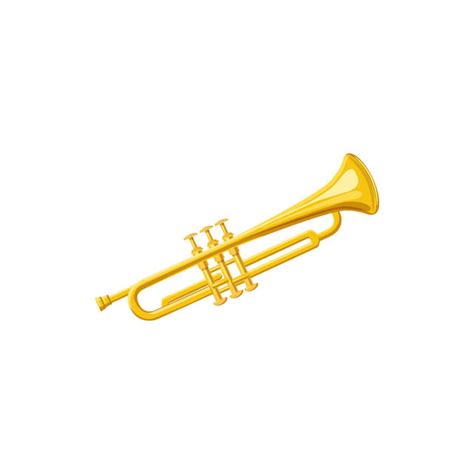 Brass Trumpet Icon Cartoon Style Instrument Brass Cartoon Png And