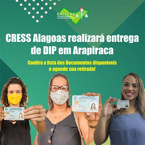 Cress Cress Alagoas Realizará Entrega De Dip Em Arapiraca