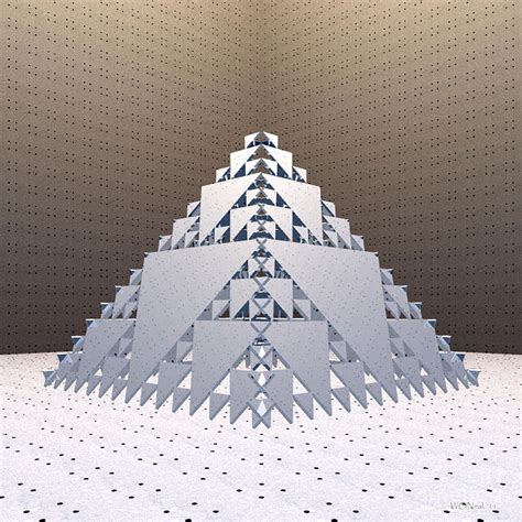 Sierpinski Pyramid Digital Art By Walter Oliver Neal