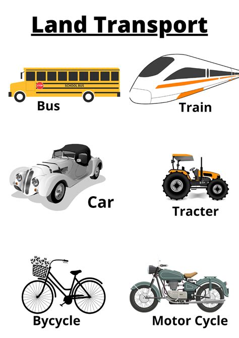 Worksheet On Transport For Kindergarten