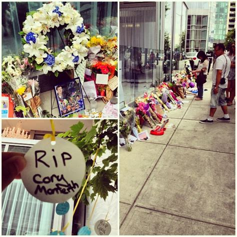 Passed By Cory Monteiths Memorial In Downtown Vancouver Flickr
