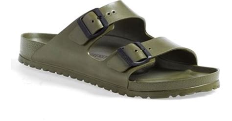 Birkenstock Essentials Arizona Eva Waterproof Slide Sandal In Green For Men Lyst
