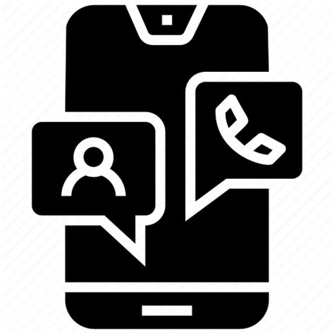 Cell Phone Chat Phone Smartphone Telephone User Icon