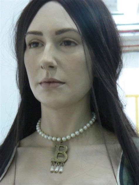 The virgin queen, the childless, the good queen bless. Leyton says Facial reconstruction of Anne Boleyn. http ...