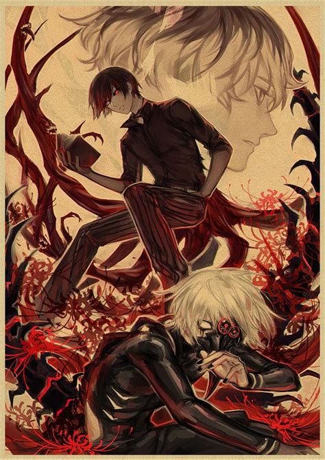 Tokyo Ghoul Tv Anime Poster Wall Decor Wall Hangings Etsy