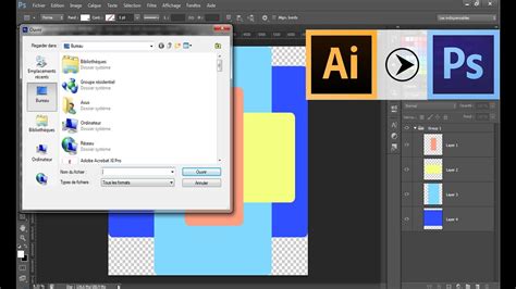 How To Convert Illustrator File Ai To Photoshop Psd With Layers Youtube