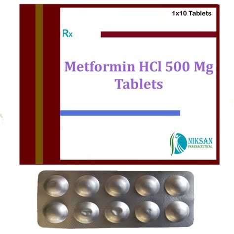 Metformin Hcl 500 Mg Tablets Manufacturer Supplier Exporter
