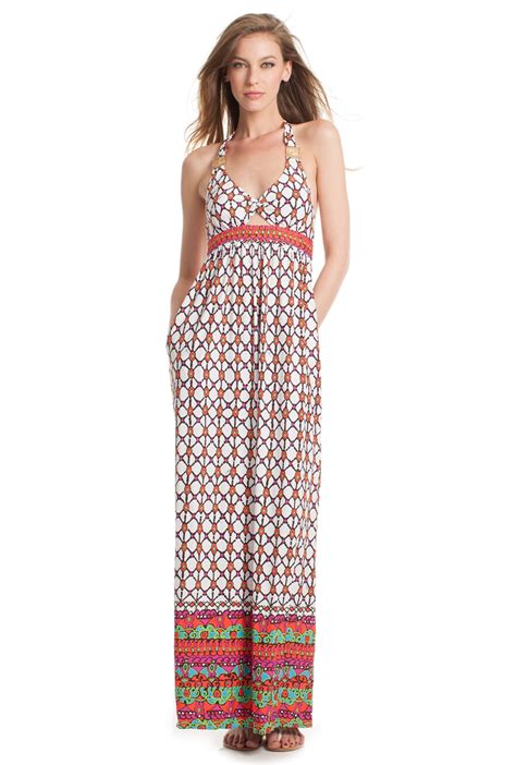 Trina Turk Venice Beach Long Dress In Multicolor White Lyst