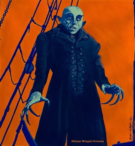 Nosferatu 1922 Classic Vampire Original Painting Gicleé Art Etsy