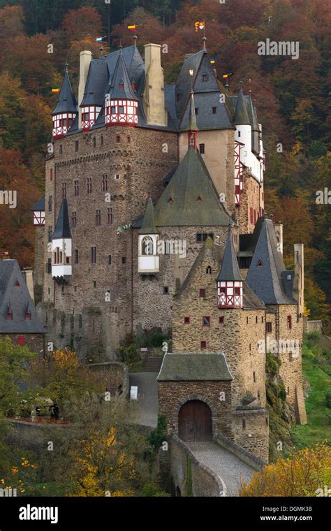 Hilltop Castle Of Burg Eltz Ganerbenburg A Castle Belonging To A