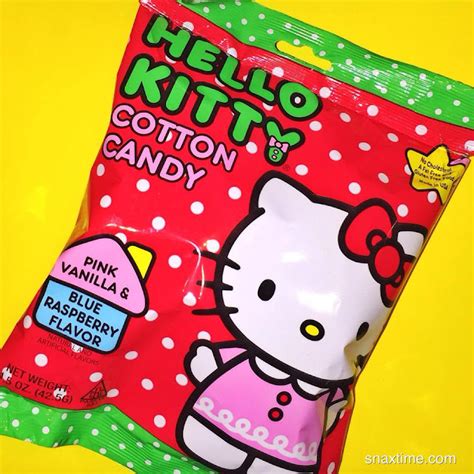 Hello Kitty Cotton Candy Pink Vanilla And Blue Raspberry Snaxtime