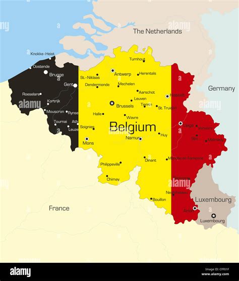 Belgium Map Road Map Of Belgium Belgium Road Map