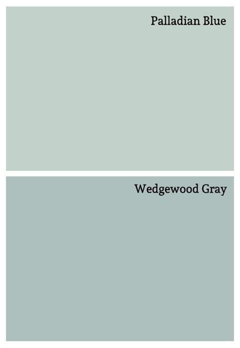 By far the most popular color family, blue paint is traditional and conservative in its darker tones and becomes breezy and cool when you add white. soft blue paint colors - Palladian Blue Wedgewood Gray by ...