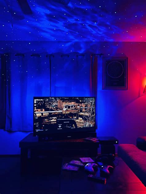 Galaxy Projector In 2020 Neon Room Starry Night Sky Room Inspiration Bedroom