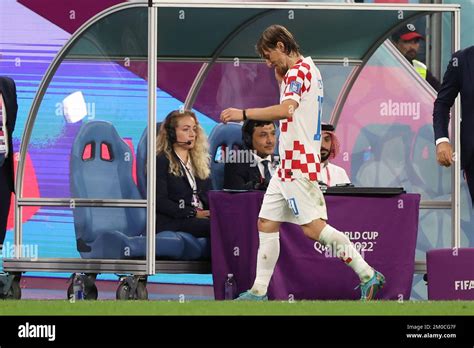 Al Wakrah Qatar 05122022 Luka Modric De Croacia Durante La Copa Mundial De La Fifa Qatar