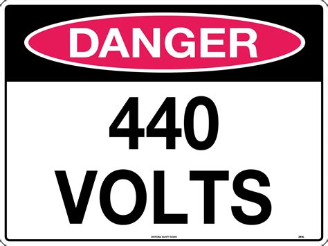 Danger 440 Volts Danger Signs Uss