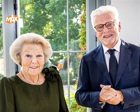 Jan Slagter Spreekt Prinses Beatrix Ter Gelegenheid Van 65 Jarig