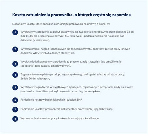 Ile P Aci Pracodawca Za Pracownika Koszt Utrzymania Pracownika