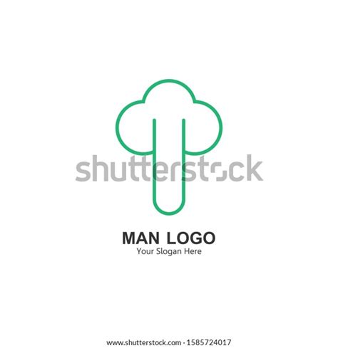 Mens Logo Logo With Male Sex Illustration Design With Simple Green