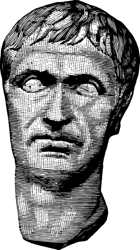 Lucius Cornelius Sulla Felix Una Escultura De La Cabeza Grabado