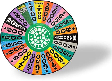 Just Funky Wheel Of Fortune Spin Wheel Soft Fleece Round