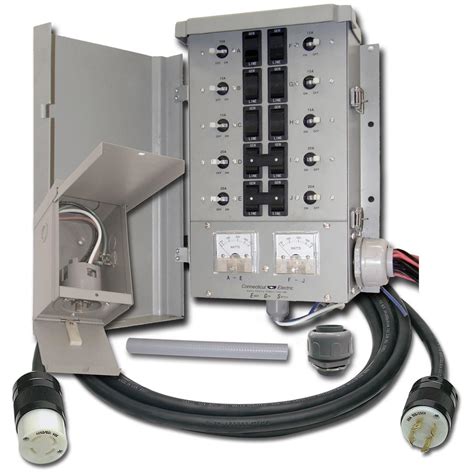 Connecticut Electric® 10 Circuit 30 Amp Manual Transfer Switch Kit