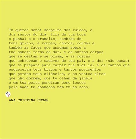 Ana Cristina Cesar Poemas