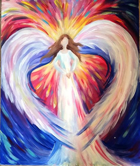 Pin By Peggy Brickles On Diy Canvas Angel Painting Canvas Painting