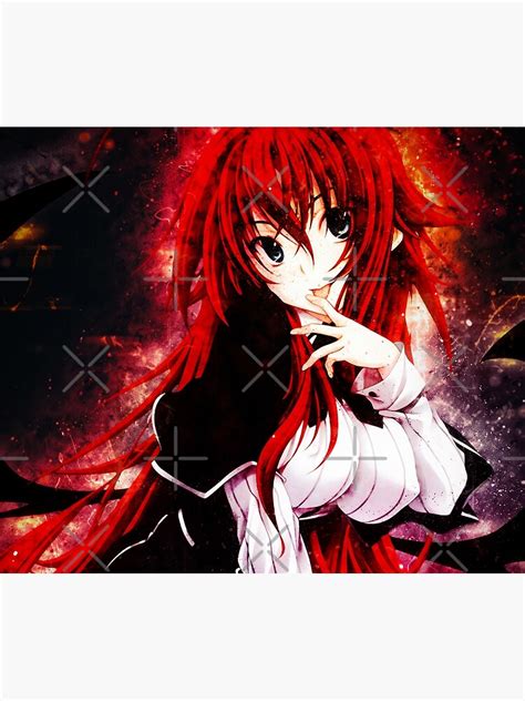 Rias Gremory High School Dxd Throw Blanket By Spacefoxart Redbubble