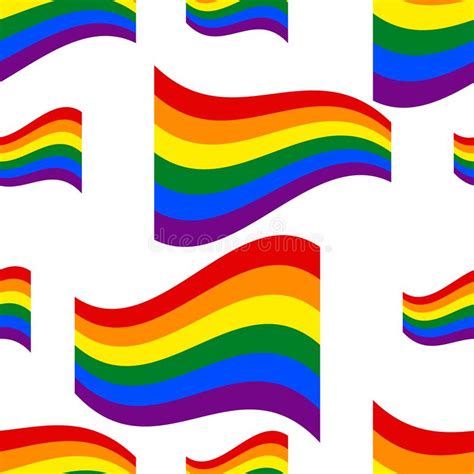 Lgbt Rainbow Flag Celebrating Gay People Rights Same Sex Love Pride