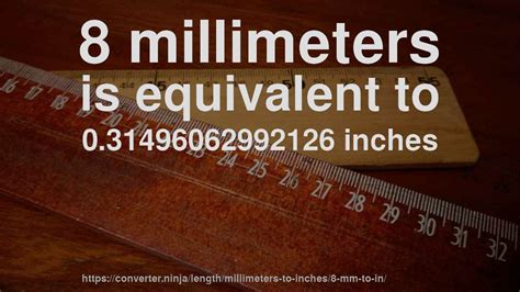8 Mm To In How Long Is 8 Millimeters In Inches Convert