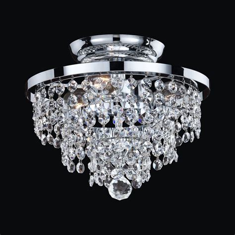 Discover premium quality ceiling light fixtures at lampsusa. Glow Lighting Vista 10-in W Silver pearl Crystal Semi ...