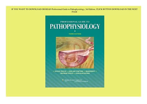 Get ⚡book Professional Guide To Pathophysiology 3rd Edition