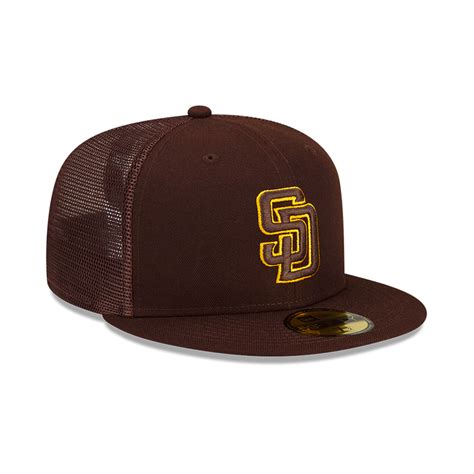 New Era 59fifty San Diego Padres Batting Practice 2023 Fitted Hat Burnt
