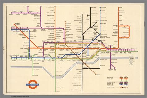 London Underground David Rumsey Historical Map Collection